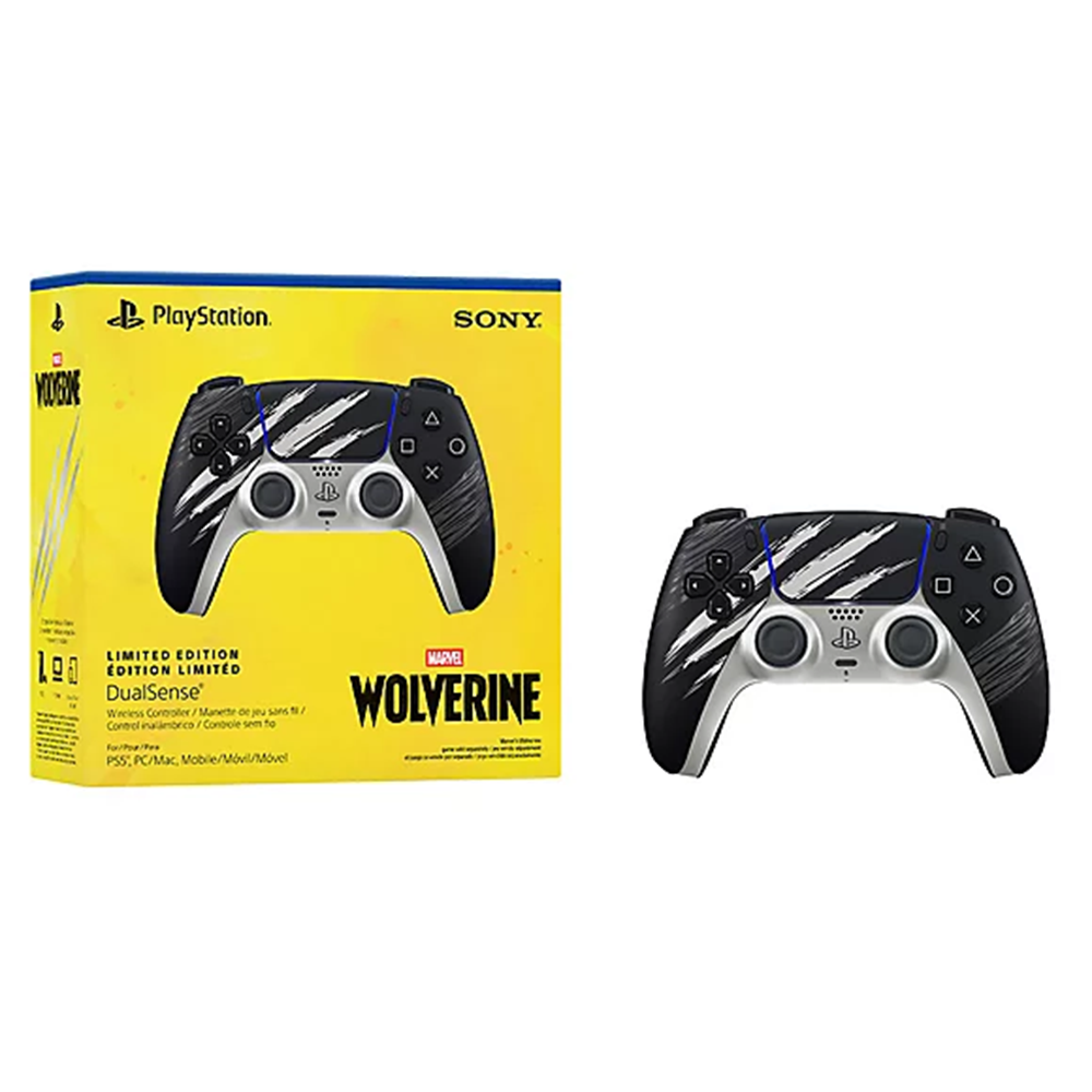 Sony - DualSense Wireless Controller – Marvel’s Wolverine Battle Limited Edition for PS5, PC, Mac & Mobile