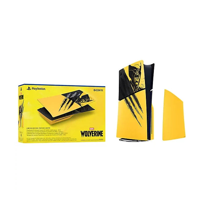 PS5 Console Covers (model group - slim) - Marvel’s Wolverine Battle Yellow Limited Edition