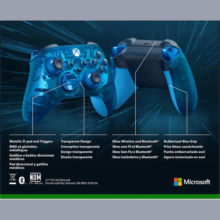 Microsoft - Controller for Xbox Series X, Xbox Series S, Xbox One & Windows PC - Sky Cipher Special Edition