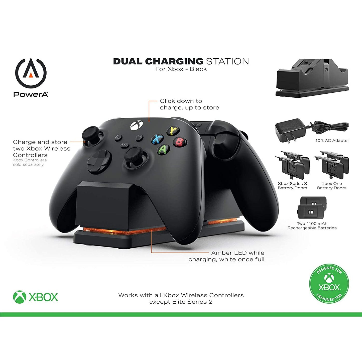 Nuvana Tech Nigeria PowerA Dual Charging Station for Xbox - Black