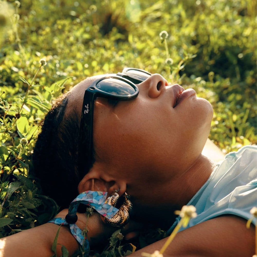 Nuvana Tech Nigeria Ray-Ban Meta - Wayfarer Smart Glasses with Meta Ai, Audio, Photo, Video Compatibility - Clear to Green Transitions Lenses