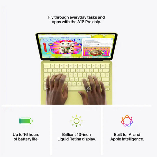 13-inch MacBook Neo Apple A18 Pro chip with 6‑core CPU and 5‑core GPU - 8GB Memory