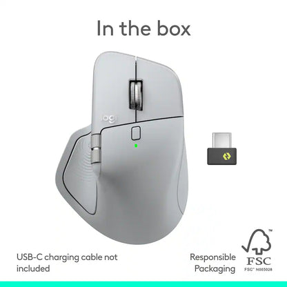 Logitech - MX Master 4 Wireless Laser Ergonomic Mouse with Advanced Performance Haptic Feedback