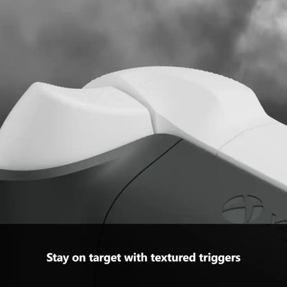 Nuvana Tech Xbox controller textured trigger grip detail white plastic ergonomic design