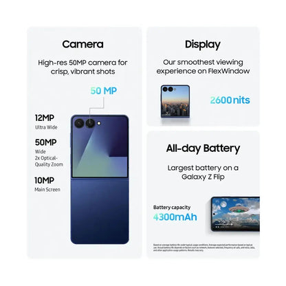 Samsung Galaxy Z Flip7 - 24 Months Warranty