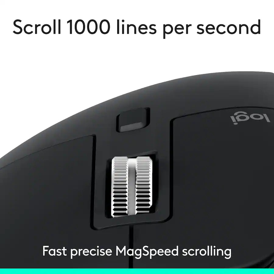 Logitech - MX Master 3S Bluetooth Edition Performance Wireless Optical Mouse - Black