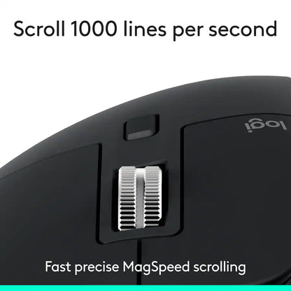 Logitech - MX Master 3S Bluetooth Edition Performance Wireless Optical Mouse - Black