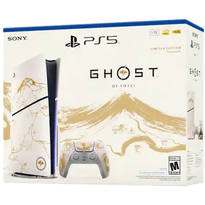 Sony PlayStation 5 Slim Ghost of Yotei Limited Edition Console Bundle - 4K, 1TB SSD Storage - Nuvana Tech Nigeria