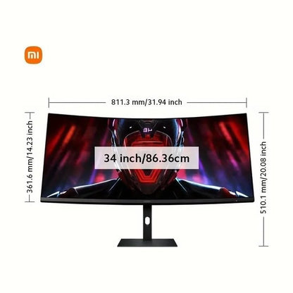 Xiaomi 34-inch Curved Gaming Monitor, 180Hz Refresh Rate, 1ms Response, FreeSync Premium, 95% DCI-P3, 100% sRGB, Low Blue Light Computer Screen Monitor - Nuvana Tech Nigeria