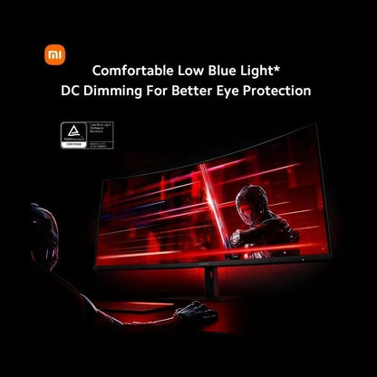 Xiaomi 34-inch Curved Gaming Monitor, 180Hz Refresh Rate, 1ms Response, FreeSync Premium, 95% DCI-P3, 100% sRGB, Low Blue Light Computer Screen Monitor - Nuvana Tech Nigeria
