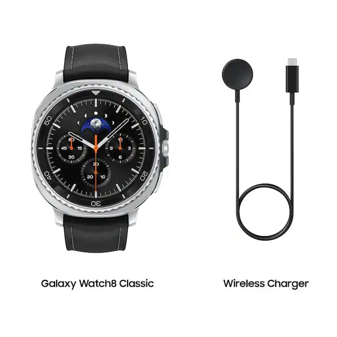 Samsung - Galaxy Watch 8 Classic Stainless Steel Smartwatch 46mm