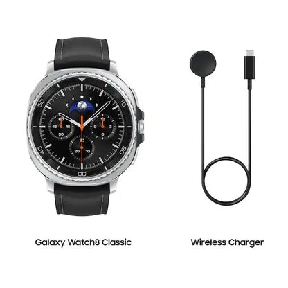 Samsung - Galaxy Watch 8 Classic Stainless Steel Smartwatch 46mm