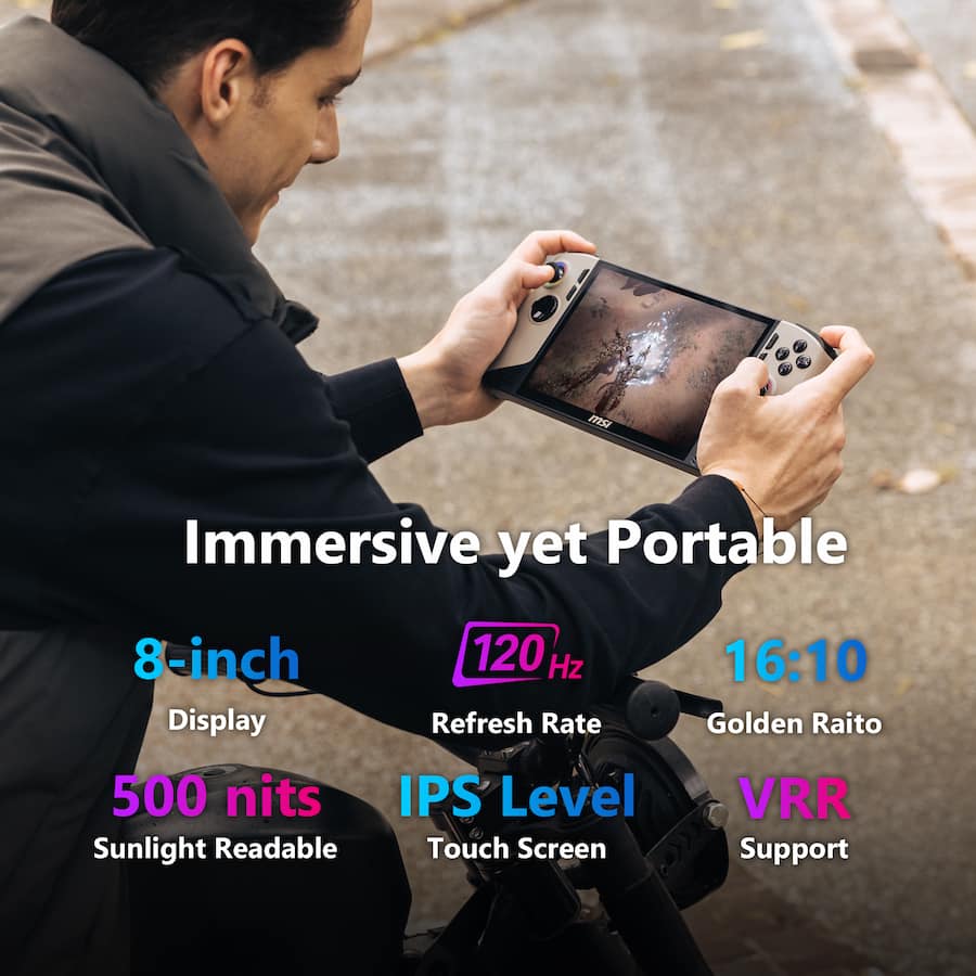 Claw 8 AI+ A2VM 8" 120Hz FHD 1200P Gaming Handheld- Intel Core Ultra 7-258V - Intel Arc - 32GB - 1TB SSD Console