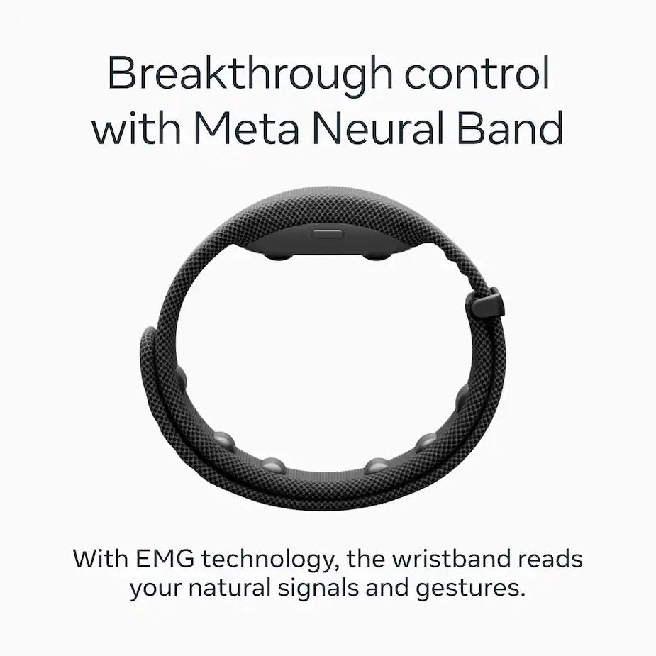 Meta - Ray-Ban Display & Neural Band | AI glasses with in-lens display - Nuvana Tech Nigeria