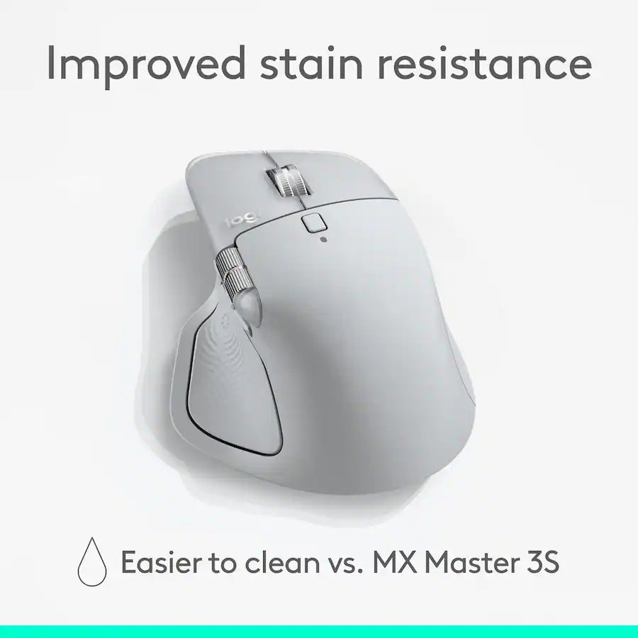 Logitech - MX Master 4 Wireless Laser Ergonomic Mouse with Advanced Performance Haptic Feedback