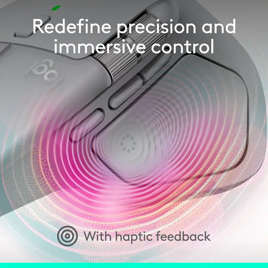 Logitech - MX Master 4 Wireless Laser Ergonomic Mouse with Advanced Performance Haptic Feedback
