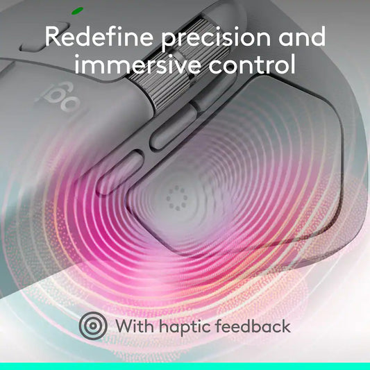 Logitech - MX Master 4 Wireless Laser Ergonomic Mouse with Advanced Performance Haptic Feedback