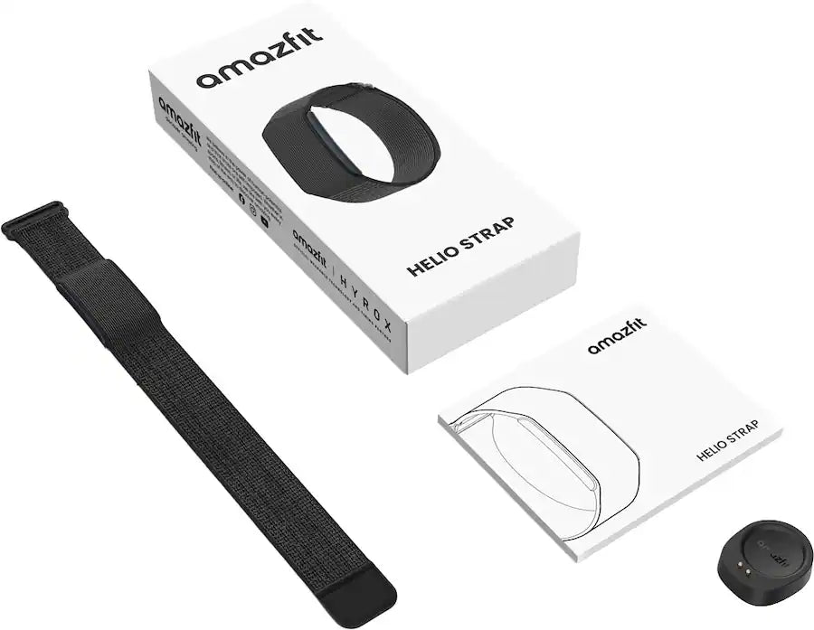 Amazfit - Helio Strap - Zepp E Fitness & Recovery Tracker - 10-Day Battery, 24/7 Health Tracking - No Subscription - Black