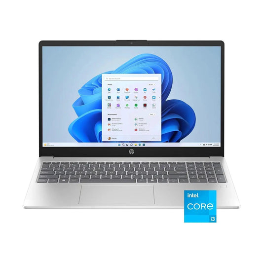 HP 15.6 inch (1920x1080) FHD IPS Display Laptop, Intel Core i3-N305 Processor, 8GB RAM - 256GB NVMe SSD, Windows 11 Home - Natural Silver