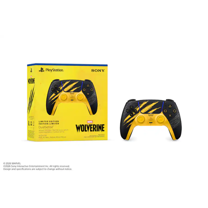 Sony - DualSense Wireless Controller – Marvel’s Wolverine Battle Limited Edition for PS5, PC, Mac & Mobile