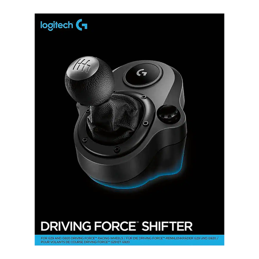 Logitech - Driving Force Shifter for Xbox Series X|S, Xbox One, and PlayStation 4 & 5 - Black/Silver