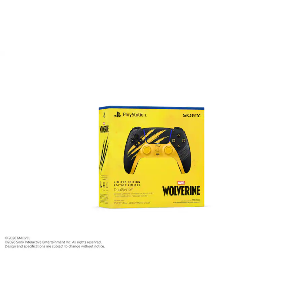 Sony - DualSense Wireless Controller – Marvel’s Wolverine Battle Limited Edition for PS5, PC, Mac & Mobile