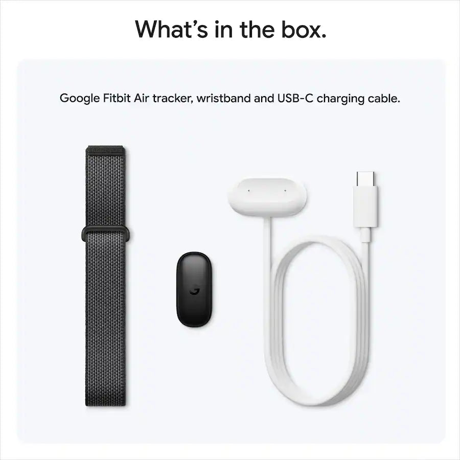 Google - Fitbit Air - Screenless Fitness and Health Tracking - Works with Android and iOS