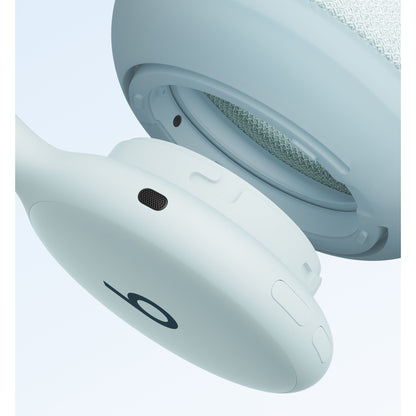 Side view of light blue Beats 360 headphones with matte finish and mesh microphone port at Nuvana Tech
