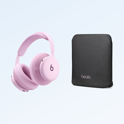Pink Beats 360 headphones with carrying case for travel at Nuvana Tech
