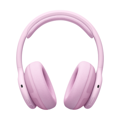Pink Beats 360 headphones front view showing control buttons and sensors