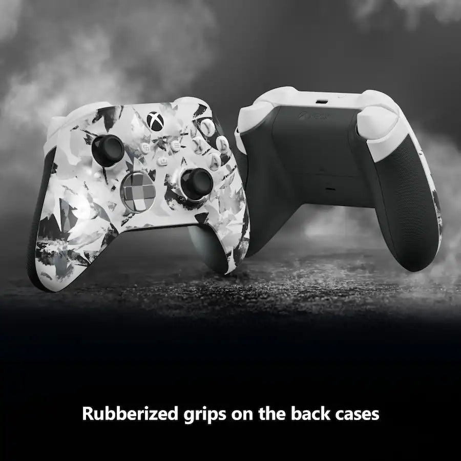 Nuvana Tech Xbox Storm Breaker controller back rubberized grips and patterned shell view