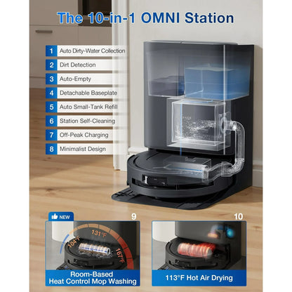 ECOVACS DEEBOT T80 Omni Robot Vacuum and Mop