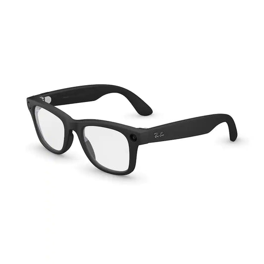 Ray-Ban Meta - Wayfarer Smart Glasses with Meta Ai (Gen 1) - Clear Lenses - Matte Black