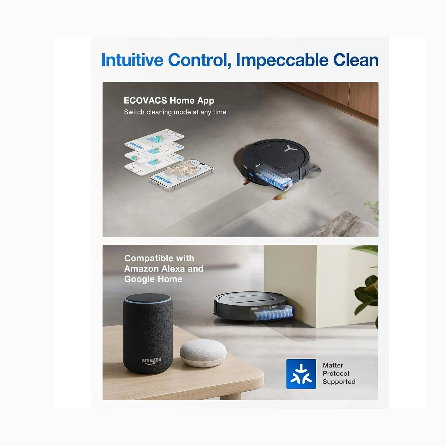 ECOVACS DEEBOT T80 Omni Robot Vacuum and Mop