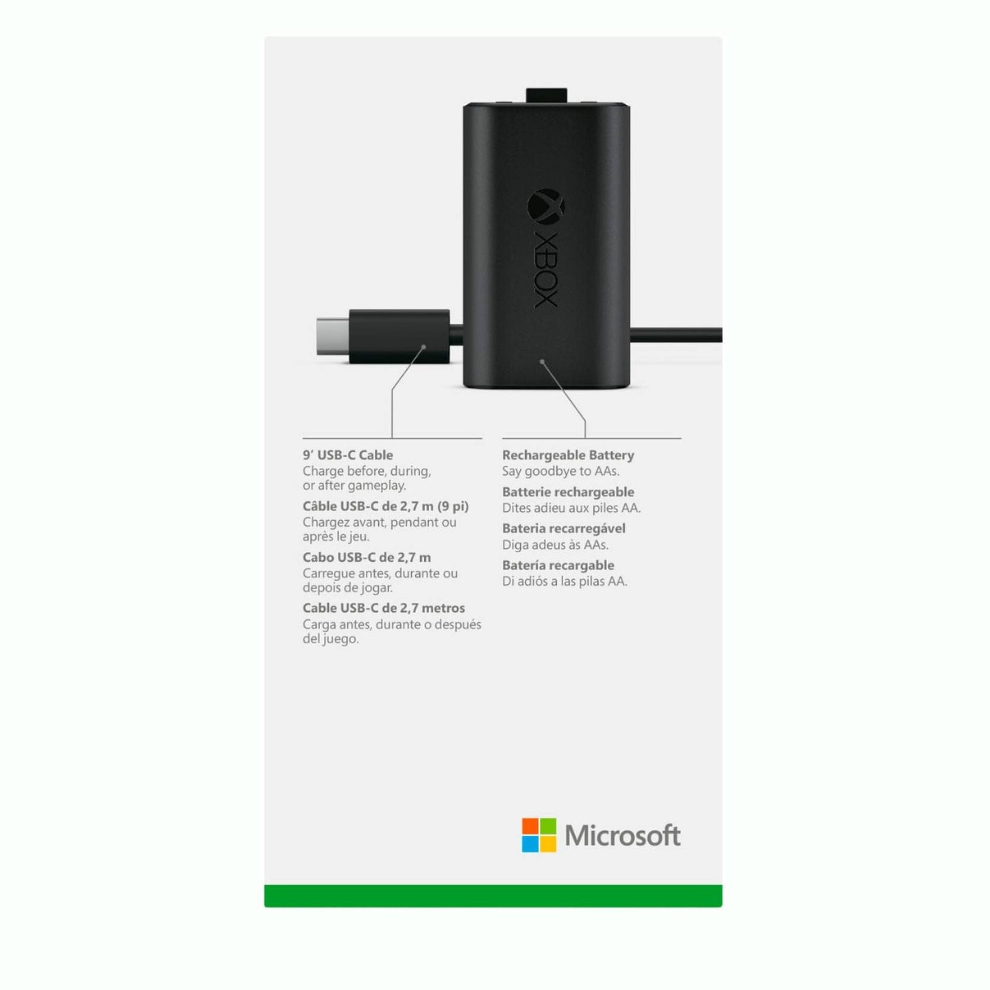 Nuvana Tech Nigeria Rechargeable Battery + USB-C Cable for Controllers with USB-C port