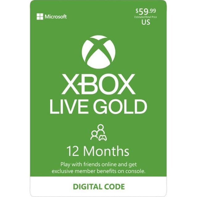 Nuvana Tech Nigeria Microsoft - Xbox Live 12 Month Gold Membership Digital