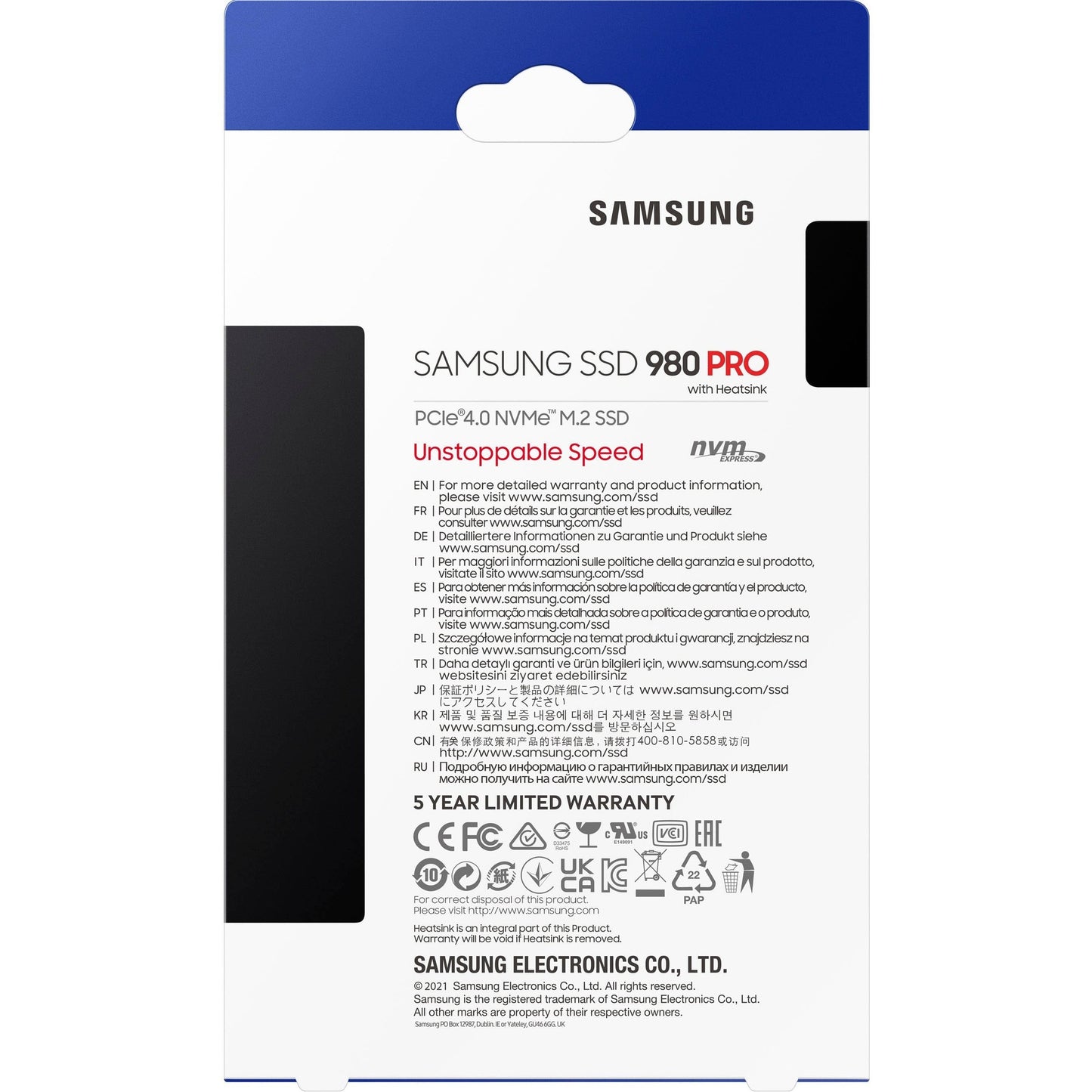 Nuvana Tech Nigeria Samsung - 980 PRO Heatsink PCIe Gen 4.0 x4, NVMe 1.3c Internal Gaming SSD Recommended for PS5