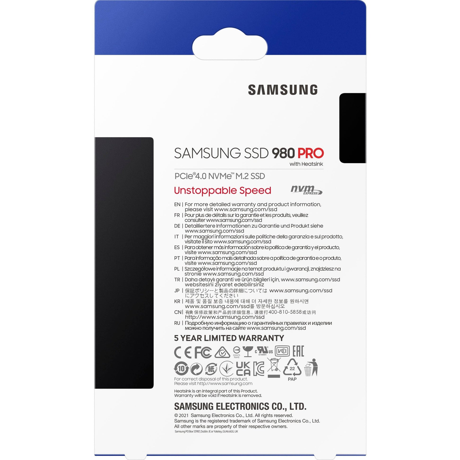 Nuvana Tech Nigeria Samsung - 980 PRO Heatsink PCIe Gen 4.0 x4, NVMe 1.3c Internal Gaming SSD Recommended for PS5