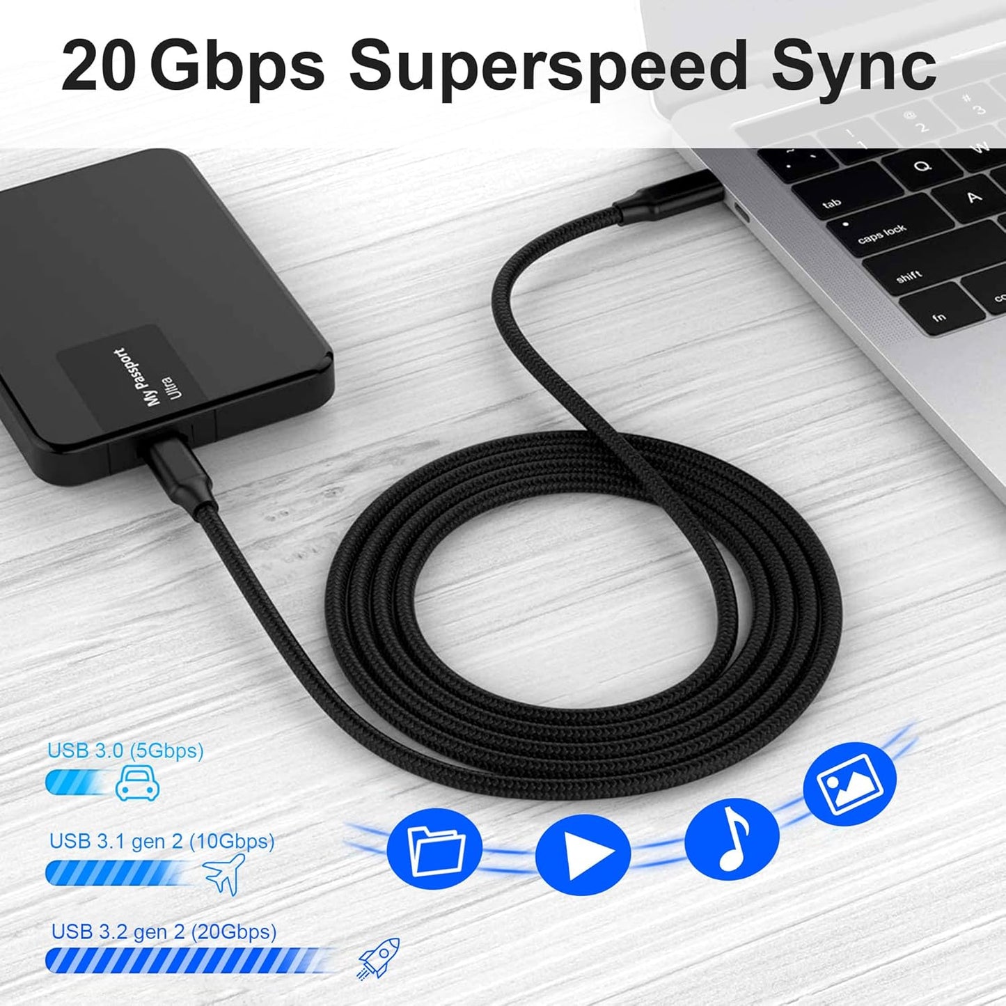 Nuvana Tech Nigeria Generic USB-C to USB-C 1M Cable