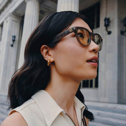 Nuvana Tech Nigeria Ray-Ban Meta - Wayfarer Smart Glasses with Meta Ai, Audio, Photo, Video Compatibility - Clear to Green Transitions Lenses
